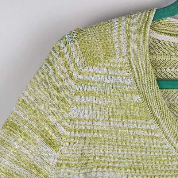 Anthropologie Moth V-Neck Loose Knit Back Raglan Sleeve Sweater sz S - Picture 6 of 11